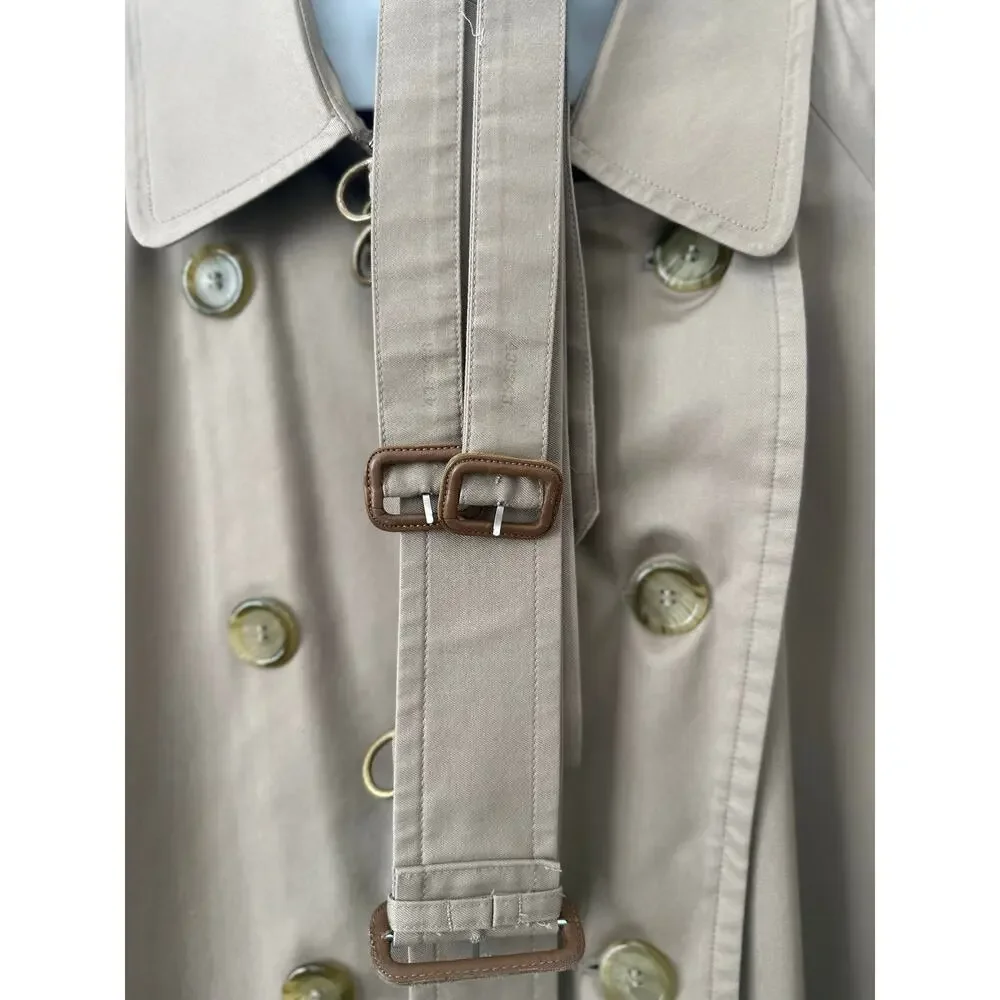 Burberry of London Castleford Trench Coat Men's Size 40 Beige Long Sleeves - Picture 8 of 13